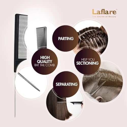 Laflare Braiding Rack for Hair with Comb set & Braid Gel Wristband & Hair clip, Hair Rack (Hair Extension Holder with 60 Pegs,) with Hair Braiding Accessories (PPCOM4) - Image 6
