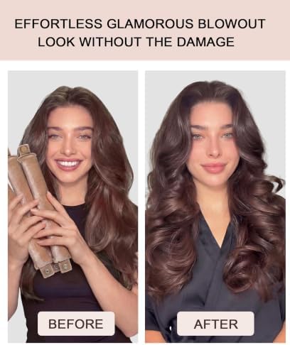 Classic Heatless Curls Overnight Rods - Upgraded Directional Grip Velvet No Heat Hair Curlers to Sleep Hair Rollers Flexible Curling Rods Set for Long Thicker Hair, Full Coverage Larger Silk Scarf - Image 4