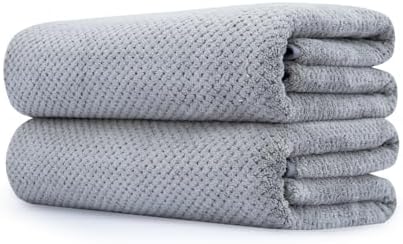 Extra Large Bath Towel Set of 2 (35"x70"),Oversized Bath Sheet Super Soft Highly Absorbent Jumbo Bathroom Towel Set Microfibers Quick Dry Shower Towel for Hotel,Bathroom,Guest,Spa,Gym (2PCS Grey) by BESTCHOICEFORYOU%EF%BC%81