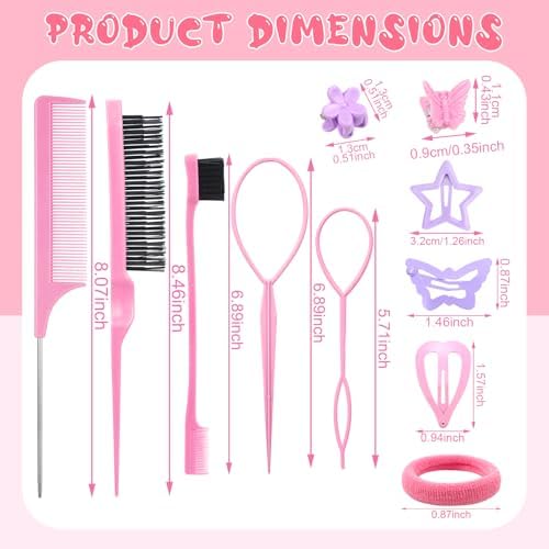 auroray Hair Accessories for Girls Soft Cotton Hair Ties for Toddlers Baby - Image 5
