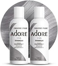 Adore Semi Permanent Hair Color, 155 Titanium, 4 Fl Oz (2 Pack) by Adore