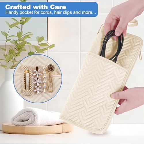 SITHON Hot Tools Holder & Mat, Heat Resistant Hair Tools Travel Bag - Image 5