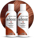 Adore Semi Permanent Hair Color, 072 Paprika, 4 Fl Oz (2 Pack) by Adore