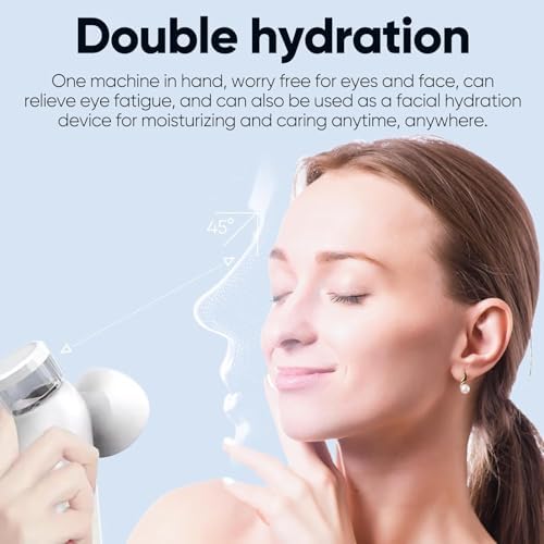 2 Eye Mist Steam Sprayer, Nano Mist Sprayer for Dry Eyes & Face Warm Compress Rechargeable Facial Mist Relief Dry Eyes Facial Mist for Moisturizing & Soothing - Image 4