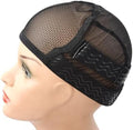 1 Pc Black Mesh Weaving Caps Silicone Grip Elastic Band Wig Cap with Removable Adjustable Silicone Nonslip Wig Band for Making Wig Keeping Wig in Place by YANTAISIYU