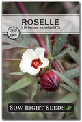 Sow Right Seeds - Roselle Hibiscus Seed for Planting Home Flower Garden by SowRightSeeds