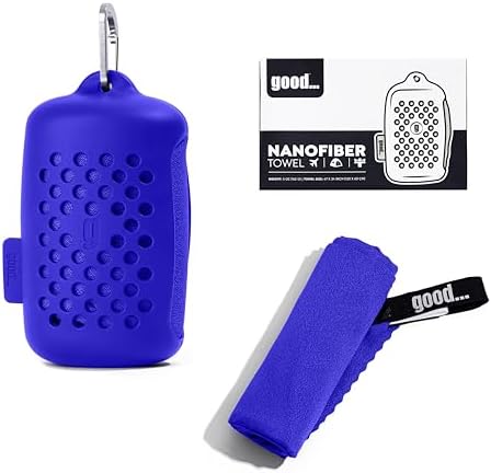 Nanofiber Quick Dry Towel for Camping, Gym, Yoga, Sport & Backpacking Blue - Image 2