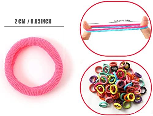 100 Pcs Baby Hair Ties, Cotton Ponytail Holders, No Damage Elastics - Image 6