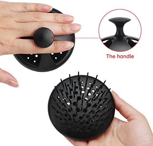 Segbeauty Dandruff Brushes, 2pcs 0.8 inches Long Hard Bristle Scalp Massage Brushes for Thick or Thin 2c to 3b Curly Hair, Shower Comb for Deep Cleaning Beard Pet Grooming Hair Care for Women Men - Image 4
