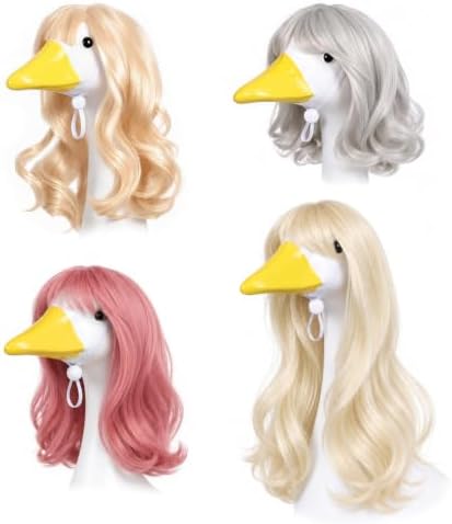 4Pcs Porch Goose Wigs Set Porch Goose Outfits Accessories for Outdoor Statue Accessories Garden Patio Yard Goosey Decoration (4PCS-C) by Unknown