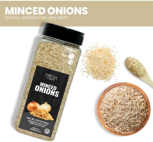 Fresh Finest Culinary Dried Minced Onion Flakes 250G (8.81oz) - Image 3