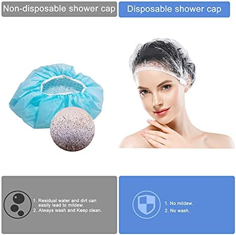 150 PCS Upgrade Disposable Shower Caps. Ceizioes Waterproof Hair Bath Caps. Thickening Shower Cap for Women Kids Girls. Hotel and Hair Salon. Travel Spa. Home Use Beauty Salon - Image 3