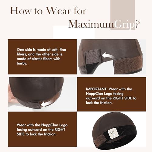 Velvet Wig Grip Cap, Keeps Wig in Place, Modal Cotton, 1 Pack - Image 4