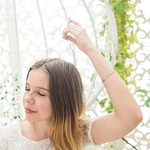 USAGA 36 Fingers Head Massager Scalp Massager Head Scratcher (Silver) - Image 4
