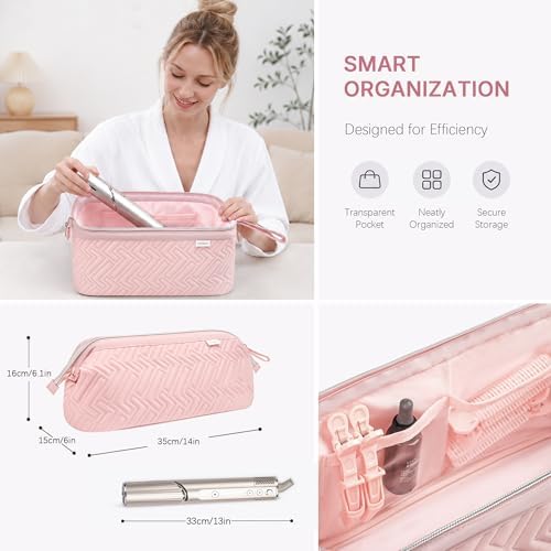 Leudes Hair Tools Travel Bag with Heat Resistant Mat for Shark Flex Style - Image 4