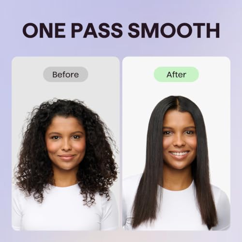 Wavytalk Steam Hair Straightener Steam Sesh for Less Heat Damage, Flat Iron - Image 3