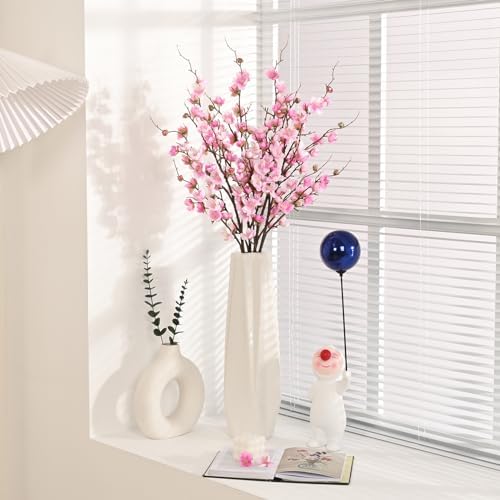 36'' Cherry Blossom Decor, 4 Pcs Long Stem Artificial Flowers for Tall Vase - Image 4