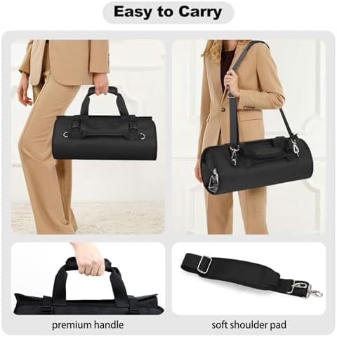 Hairstylist Travel Bag, Roll Up Cosmetology Traveling Case for Supplies - Image 5