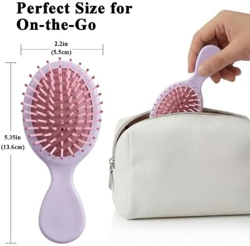12 Pack Mini Hair Brush Bulk, Travel Hair Brush for All Hair Types - Image 3