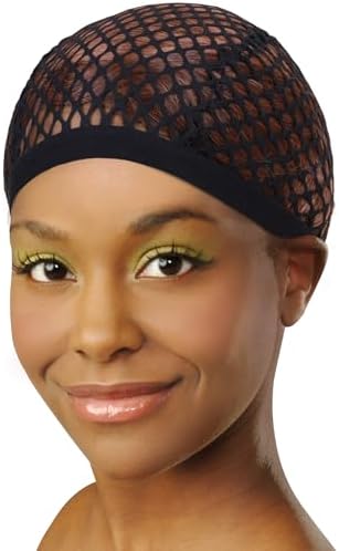 DONNA Crochet Wig Cap with Combs - Large Hole Design, Essential Hair Accessories, Comfortable Hair Bonnet for Sleeping, Secure Fit for All Types, Versatile and Durable - Image 2