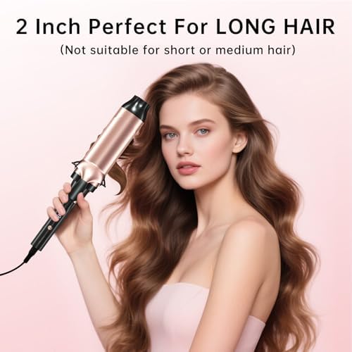 Hahahope 2 Inch Curling Iron, Extra Large Barrel for Big Beach Waves - Image 5