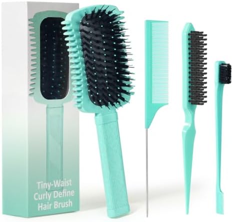 Curly Hair Brush Defining, Volume Curl Defining Brush for Effortlessly Detangling Shaping and Styling Women's Curls, Waves & Coils, Curly Hair Products, Reduce Frizz by Unknown