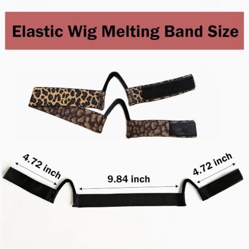 3Pcs Double-Sided C-Shaped Ear Cut Out Wig Edge Wrap Melting Band for Lace Front Wigs, Ear Free Painless adjustable Wig Band for Laying Edges and Styling - Image 2