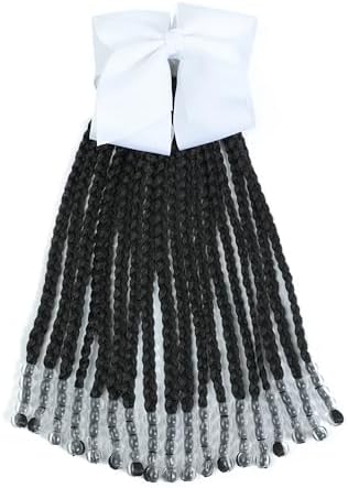 Kid Ponytail With Beads Braid Detachable Protective Hairstyle For Girls - Image 2