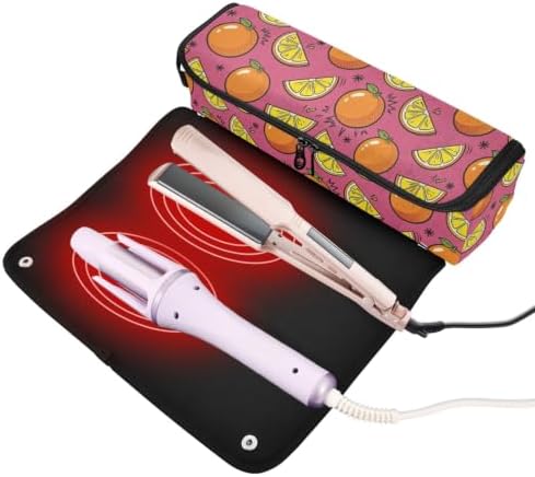 Yuiboo Hot Hair Tool Storage Bag with Heat Resistant Mat by Yuiboo