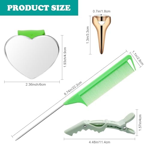 17 PCS Hair Parting Tools Set Round, Coldairsoap Stitch Braid Tool Finger - Image 2