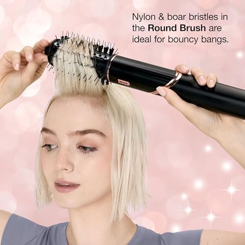 Shark FlexStyle x Marilyn Monroe Air Styling & Drying System | Powerful Hair Dryer & Multi-Styler | With Auto-Wrap Curlers, Oval Brush, Concentrator Attachment | Pink Sparkle | HD449PK1 (Ltd. Edition) - Image 7