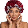 Silk Satin Hair Bonnet for Sleeping Reversible by PrettyRobes
