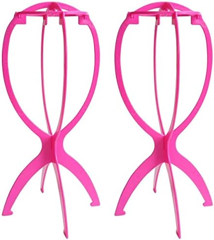 Dreamlover Wig Head Stand for Drying & Storage Wigs, Hot Pink, 2 Packs by Dreamlover