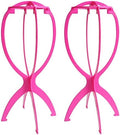 Dreamlover Wig Head Stand for Drying & Storage Wigs, Hot Pink, 2 Packs by Dreamlover
