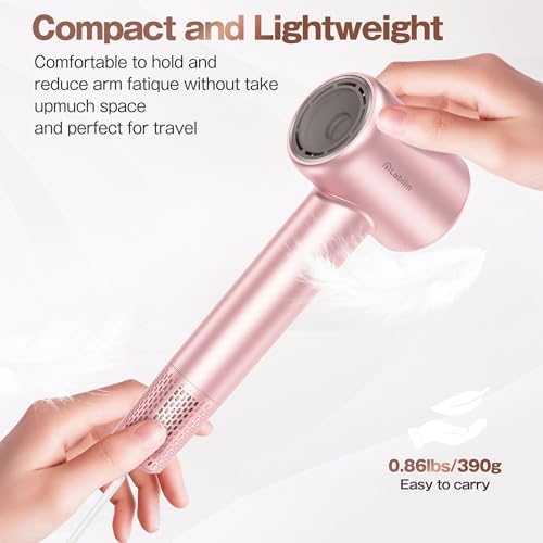 Labiim Hair Dryer, High-Speed Ionic Blow Dryer 110,000 RPM Motor, Rose - Image 6
