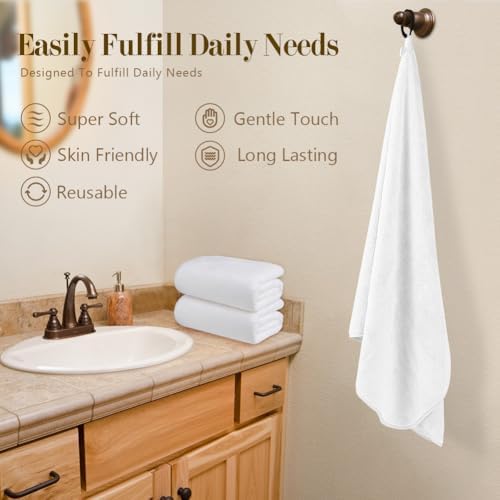 Orighty Bath Towels, Soft Feel Bath Towel, 2 Pack (27'' x 54'') - Image 4