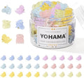 YOHAMA 36Pcs Mini Hair Claw Clips Women&Girls Strong Bangs Jaw Candy Color by YOHAMA