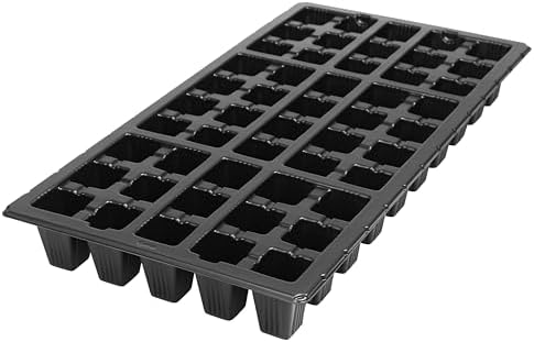 SUNPACK 21" x 11" Heavy Duty 50-Cell Square Insert, Black, 2.5" (Pack of 10) - Ideal for Greenhouses or Indoor Gardening - Holds Up to 50 Different Seeds - Image 3
