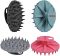 One-piece Silicone Scalp Massager Shampoo Brush Hair Wash Scrubber, 4pcs by INNERNEED