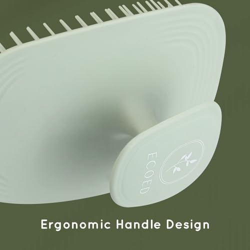 Ecoed 2 PC Scalp Massager Shampoo Brush, Scalp Scrubber & Exfoliator(Green) - Image 4