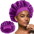 WLLHYF Silk Bonnet for Men, Satin Bonnet Elastic Band Silk Sleep Cap Soft Adjustable Hair Cap Hair Wrap for Women Sleeping by WLLHYF