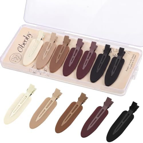 14 Pcs No Crease No Bend Hair Clips for Women Girls, 2.36 Inch Makeup Small Flat Hair Clip for Styling Thin Short Bangs, Cute Barrettes Accessories Hair Pins for Curls Gifts (Natural Colors) - Image 2
