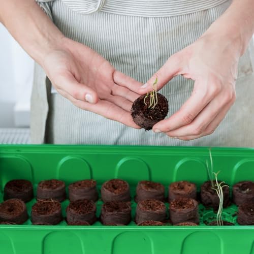 ZeeDix Peat Pellets for Seed Starting, 50 Pcs 40mm Seed Starter Soil Pods - Image 6