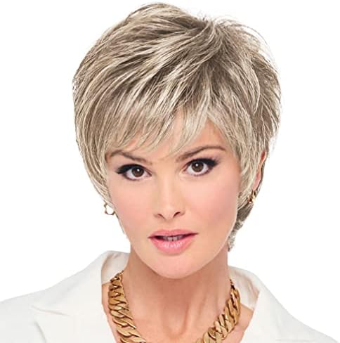 Raquel Welch Fierce And Focused Hand Tied Short Bob Wig by Hairuwear, Average Size Cap, RL16/22SS Iced Sweet Cream by Unknown