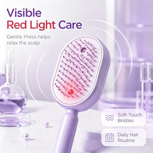 Electric Spray Air Cushion Massage Comb, Self-Clean Hair Detangler Brush - Image 5