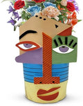 Midogaigai Abstract Face Planter Pots for Indoor Plants&Flowers Home Decor by Midogaigai