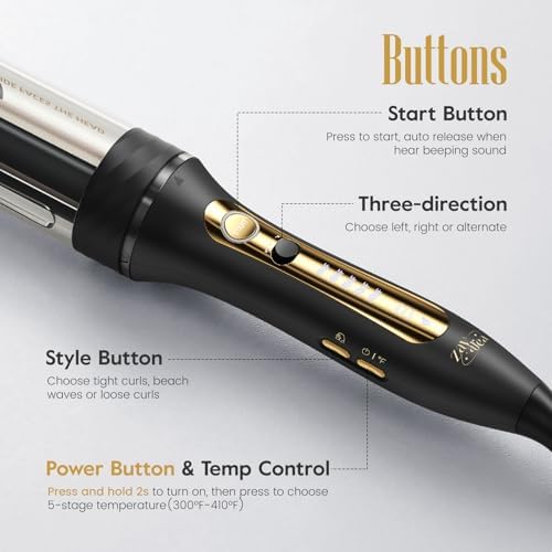 ZAVAREA Automatic Rotating Curling Iron for Long Hair - Image 4