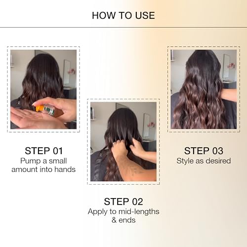GK HAIR - Hair Oil Serum 1.69 Oz - Smooth Frizz Control & Shine Enhancement - Dry, Frizzy, Damaged & Dull Hair - Argan Oil Hair Serum with Plant Based Protein and Natural Silicones Lightweight Finish - Image 4