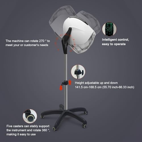 Elitzia 1000W Hooded Hair Dryer 7-Color Hair Drying Machine for Salon Home - Image 6