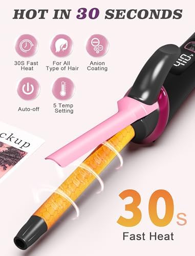 Mini Travel Curling Iron 1/2 inch,Dual Voltage with European Plug Adapter - Image 4